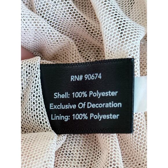 BOSTON PROPER rose gold embellished sequin mock neck holiday festive top blouse - Picture 10 of 11